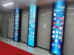 我司圓滿完成長沙某大學展廳拼接屏安裝項目